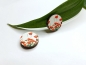 Preview: Mohnblumen 3D Holz Scheiben Ohrstecker poppy
